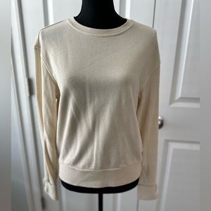 NWT Who What Wear Cropped Sweatshirt with Cuffs